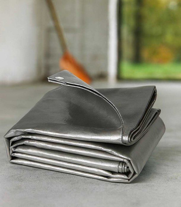 Plandeka bardzo gruba 6x5m • Płachta na taras • Wodoodporna 210g m2