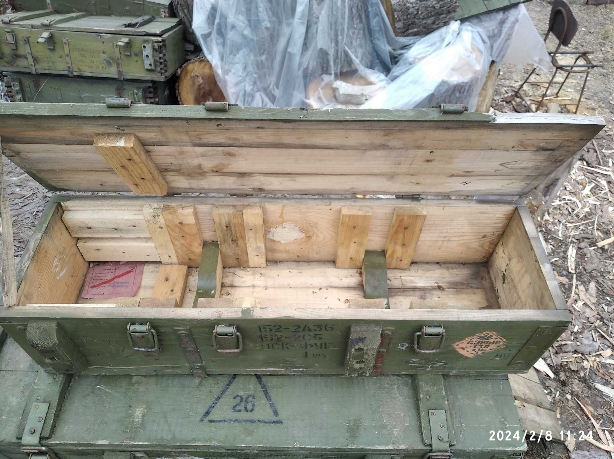 Военный ящик деревянный, пустой с под БК