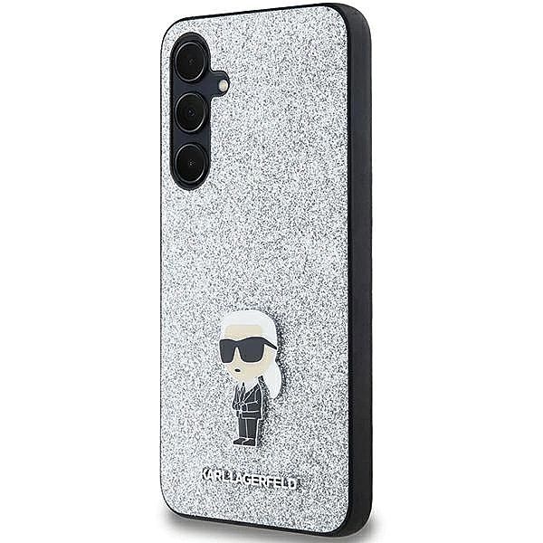 Etui Karl Lagerfeld Fixed Glitter Ikonik Logo Metal Pin na Samsung Gal