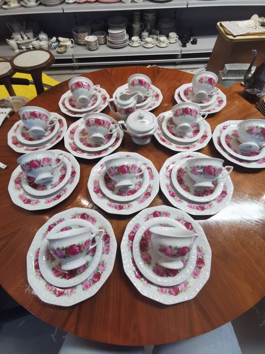 Rosenthal Biała Maria Classic Rose serwis 12 os trio 1697