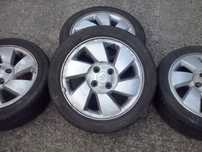 15” - ALU felgi - 4x100 r15 cali - KIA Picanto - Aluminiowe : Toyota Aygo Yaris Corolla Kia Suzuki Swift Hyundai i20 , i10 - stan: BDB + GWARANCJA !! + możliwy  MONTAŻ !!