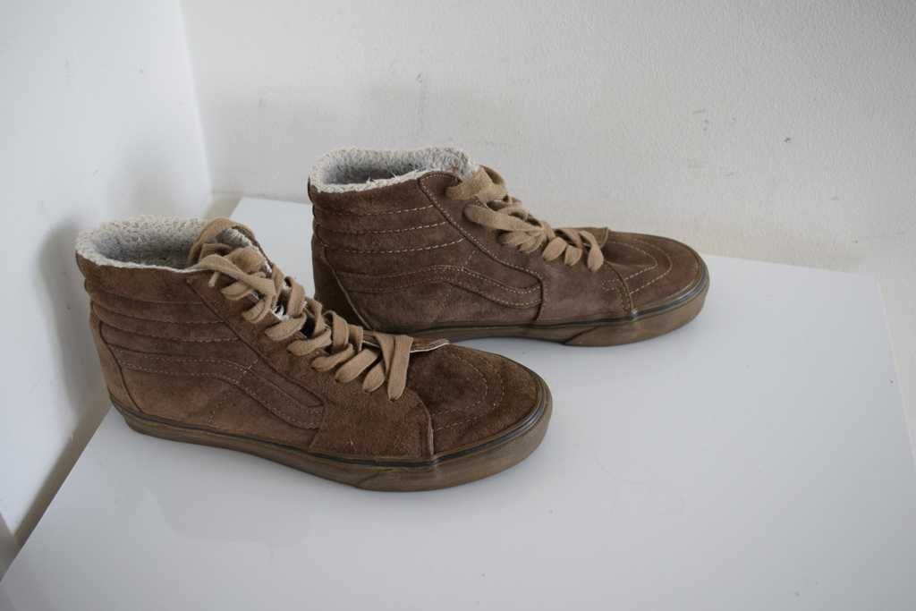 Vans buty trampki brązowe wysokie 40 usmen 7,5