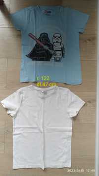 Ubranka ubrania chłopięce r. 122 spodnie, koszulki, koszule, bluza