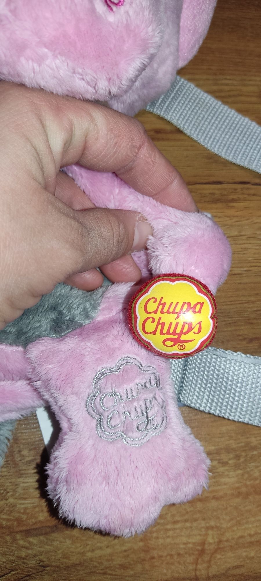 Chupa Chups Maskotką Plecak Dinozaur Różowy 30 cm