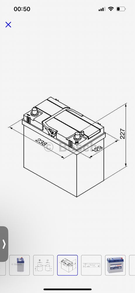 Bosch 12V 45Ah akumulator