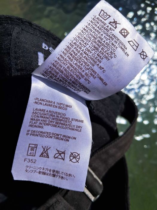 Dsquared2 Cap czarna snap back Baseball czapka z daszkiem ICON