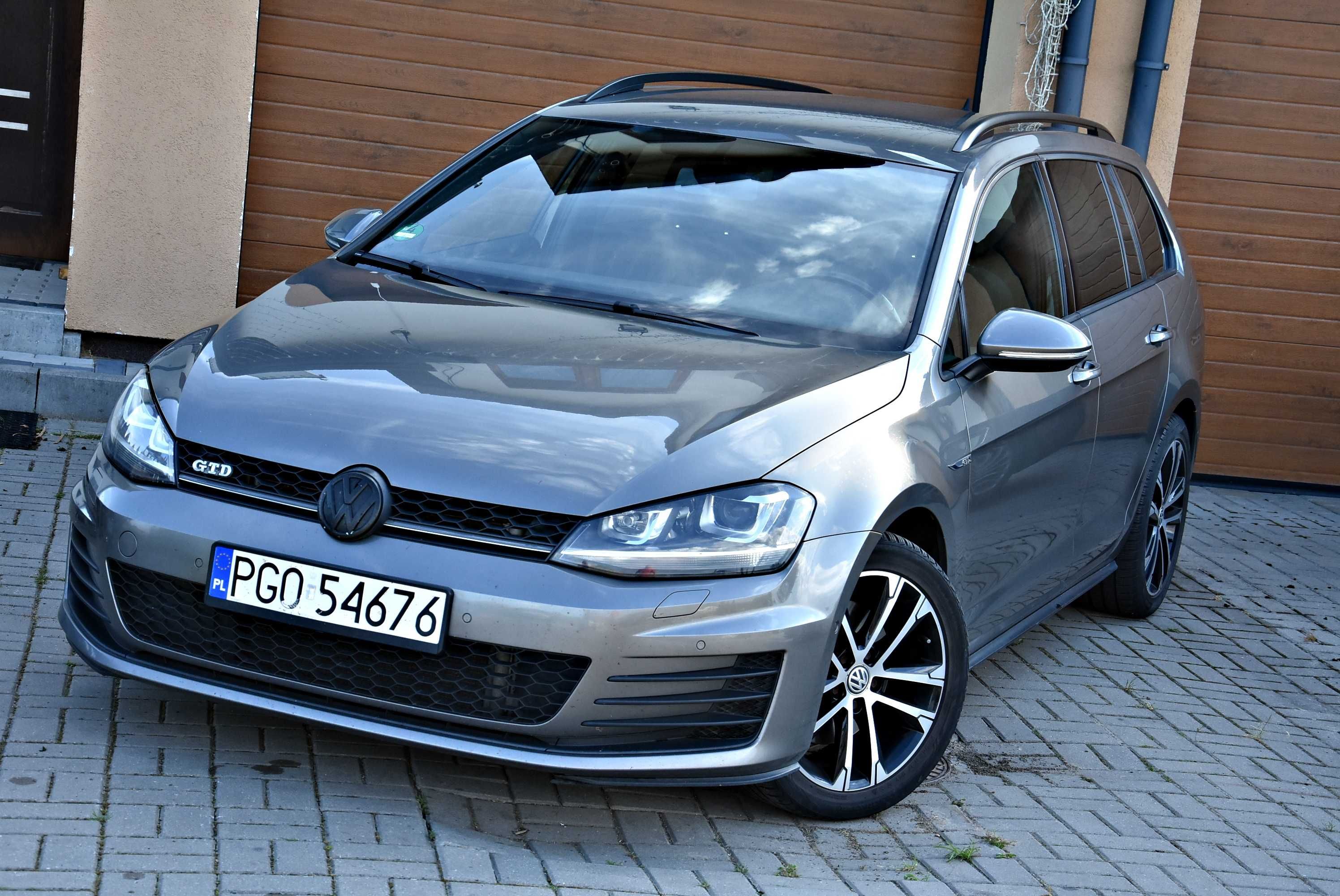 Ładny VW GOLF 7 VII GTD 2015r 2.0TDI 184KM Super Stan Bezwypadkowy PL