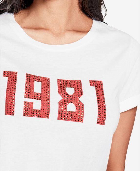 GUESS ОРИГІНАЛ. Нова жіноча футболка біла белая лого 1981