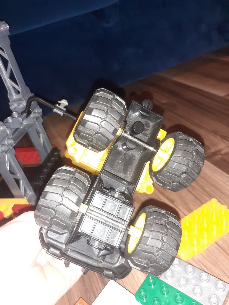 Klocki Mega Blocks jak Lego Duplo plac budowy, konstrukcja stalowa plu