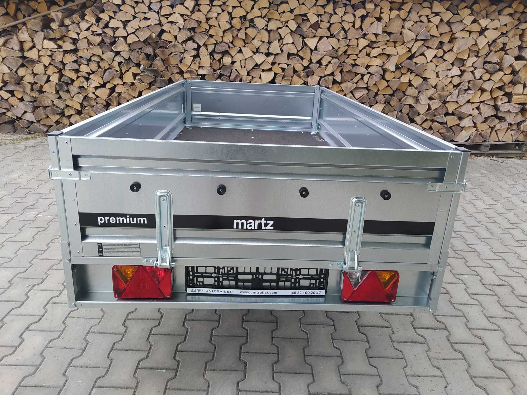 Mega cena przyczepa  Martz premium 264 wym wew 264x126x40cm budowlanka
