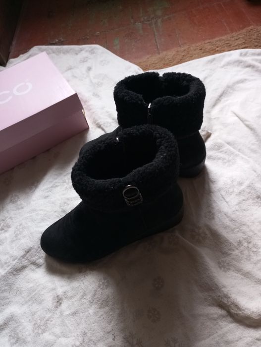 Ботинки женские зимние кожаные полусапожки Италия