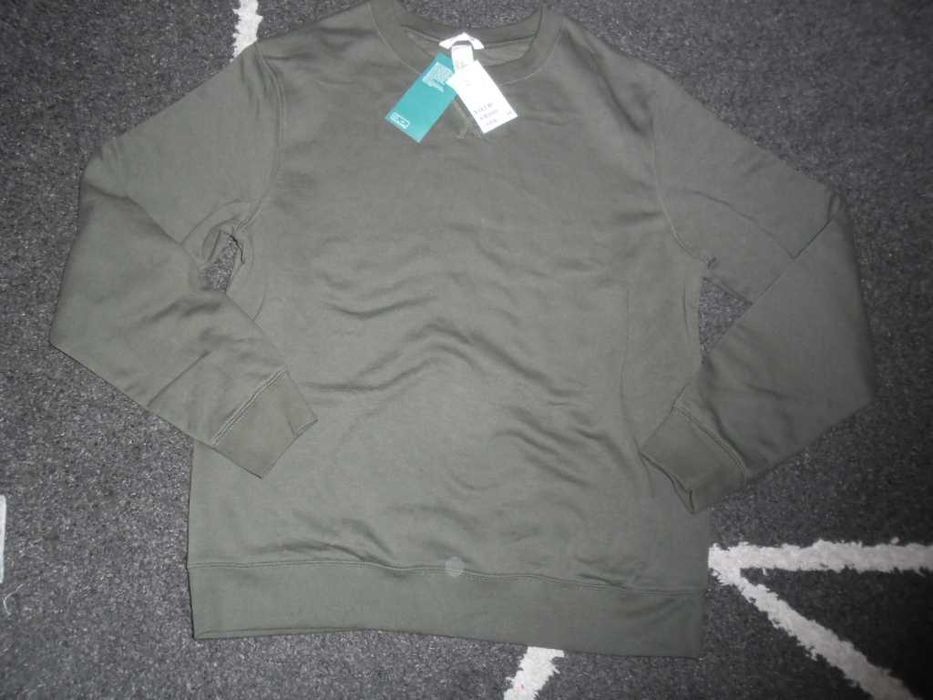 h&m zgniły zieleń bluza dresowa ocieplana roz 170 nowa z metką