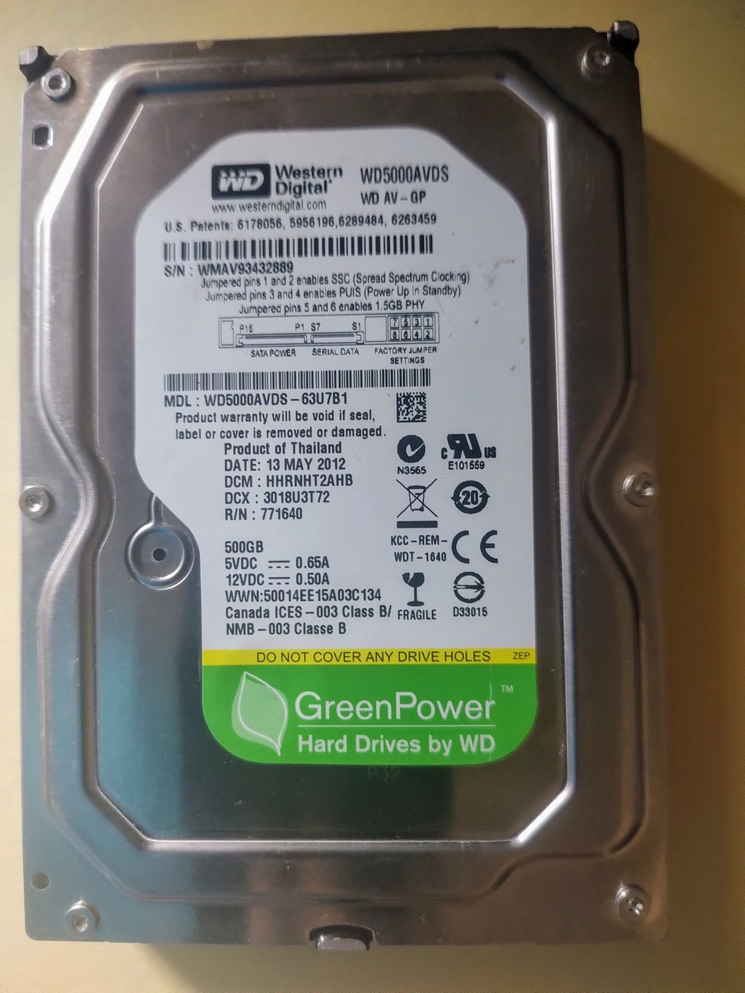 Продаю hdd на 500 гб