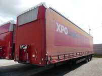 Schmitz Cargobull FIRANKA /  VARIOS / 2 POZYCJE ZAWIESZENIA / DACH PODNOSZONY /  Opony 90% /