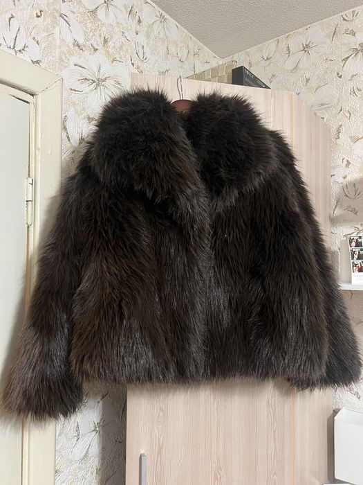 шуба Zara, коричнева