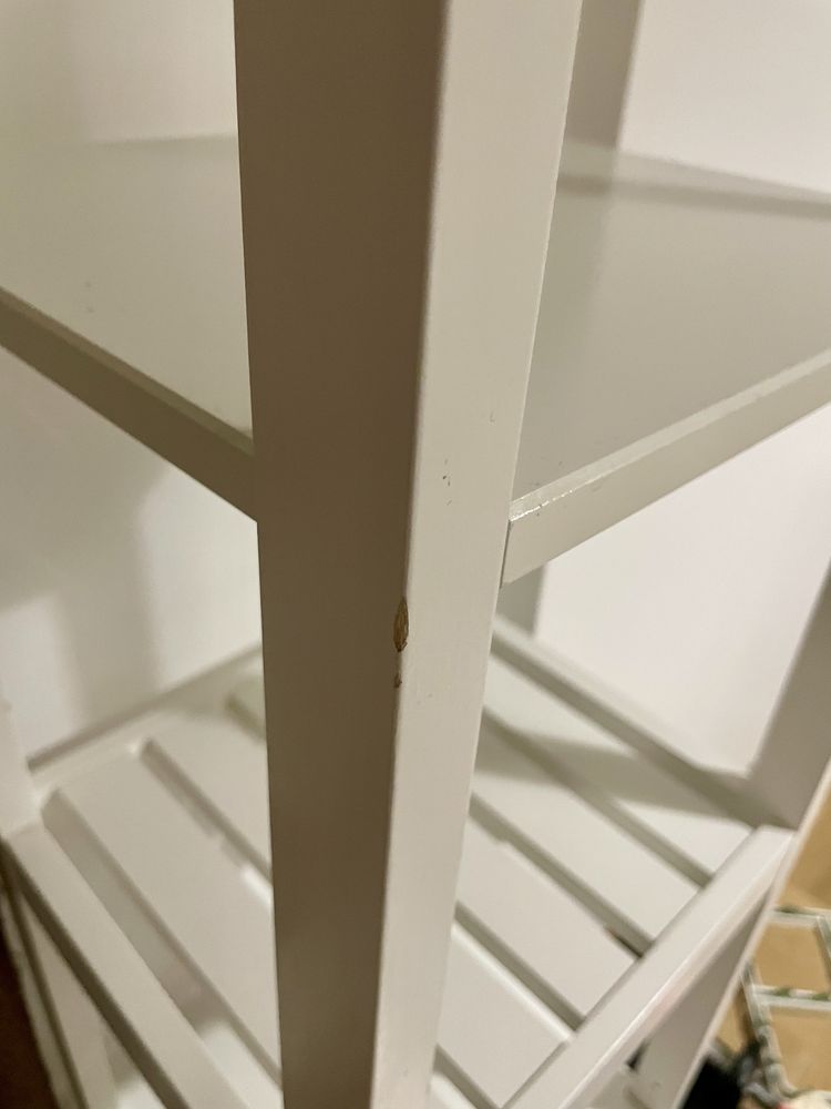 Ikea hemnes biały drewniany regał 42x172 cm