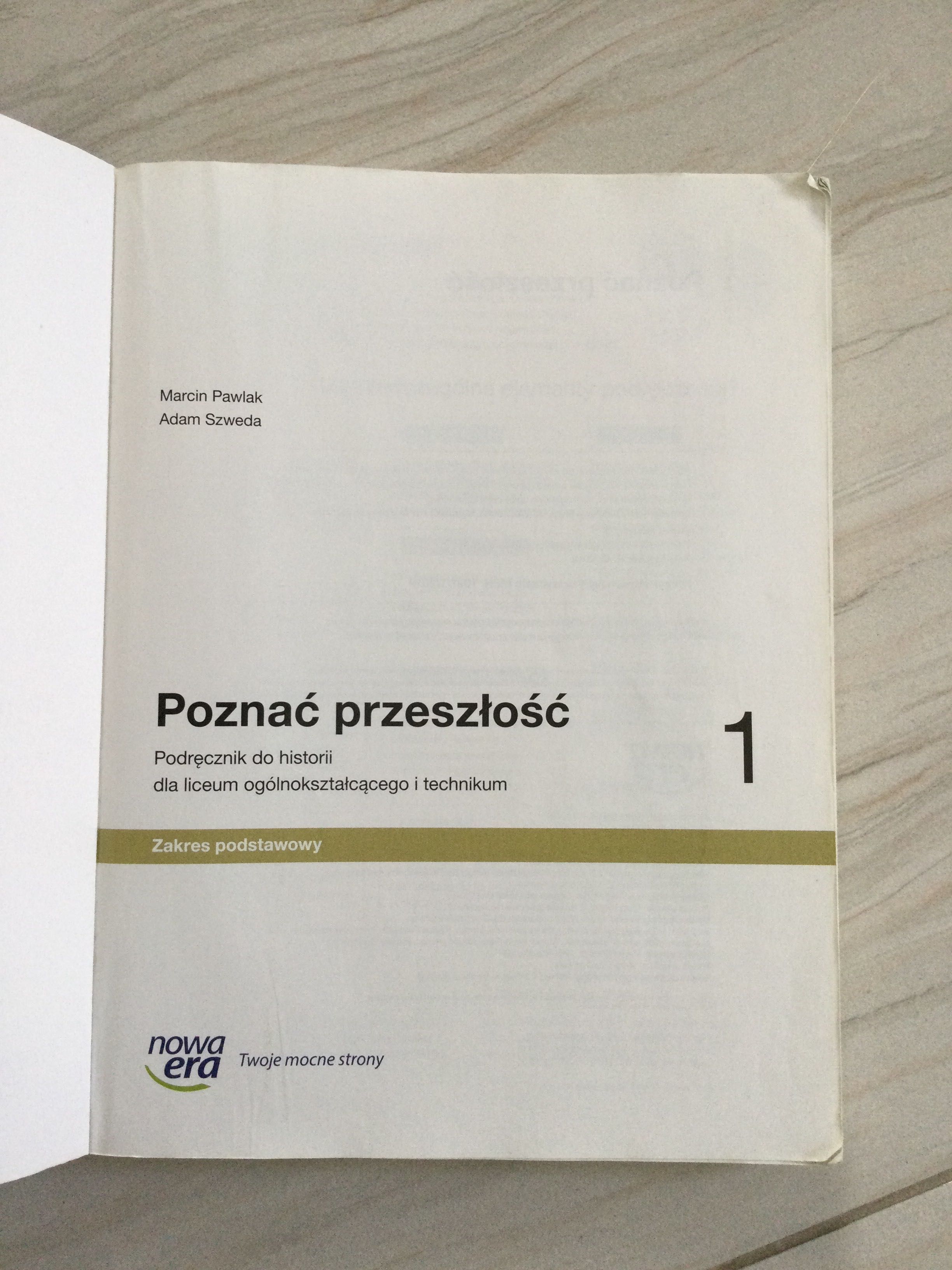 Poznać przeszłość 1, zakres podstawowy, Nowa Era, Pawlak, Szweda