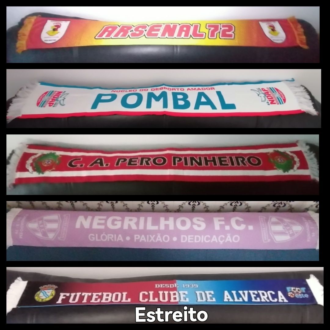 Cachecóis Benfica, Belenenses, Sporting, Porto, Carlsberg, Sagres