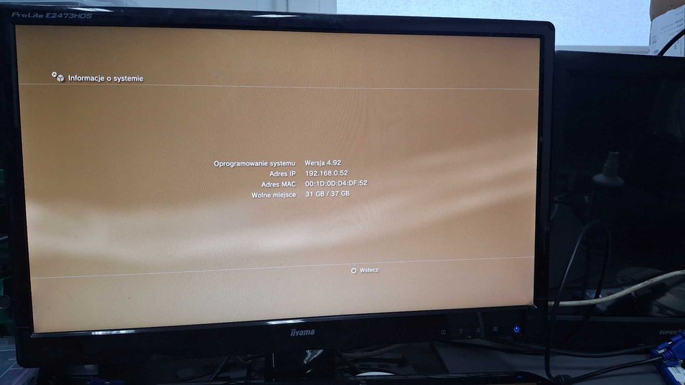 PS3 FAT CECHJ04 40GB HDD +1szt pad org. + przewód zasilający