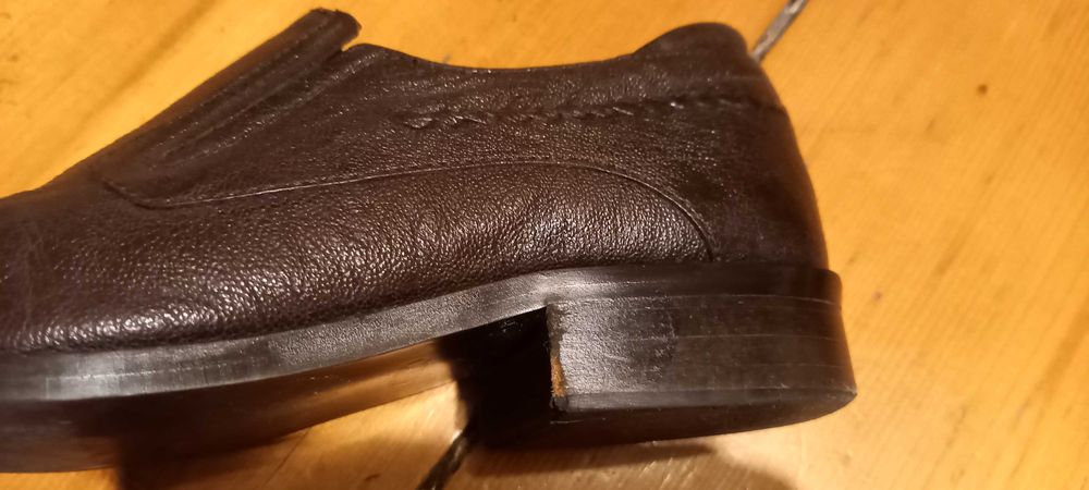 Buty pantofle męskie skórzane brązowe OTTIMO 41