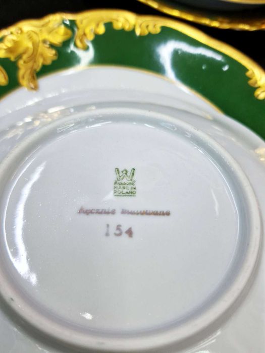 Serwis Wawel Złoty Liść Fryderyka szmaragdowy