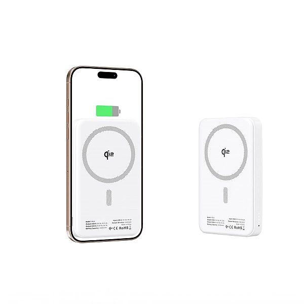Tech-Protect Pb24 Lifemag Qi2 Magsafe Power Bank 10000Mah White