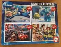 Multi 4 Puzzles 50+80+100+150 Disney/Pixar