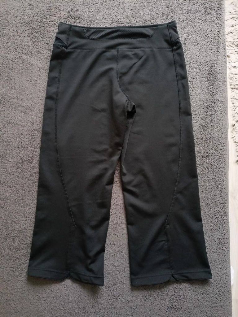 Damskie spodnie z szerokimi nogawkami Adidas - czarne, rozmiar S