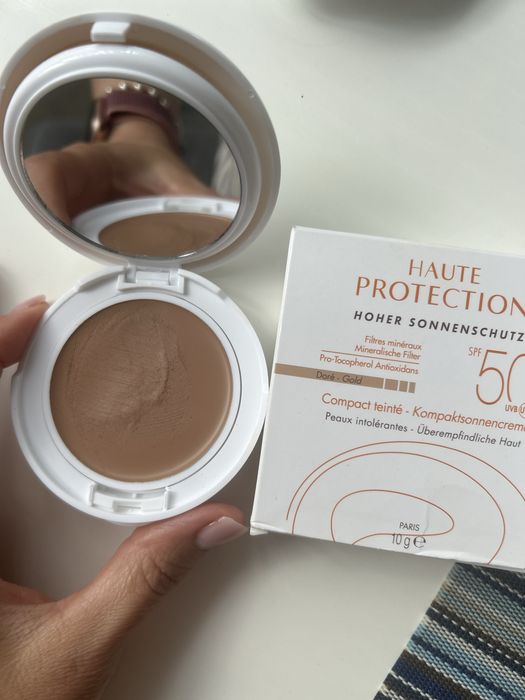 Сонцезахист соднцезащитная пудра avene, uriace