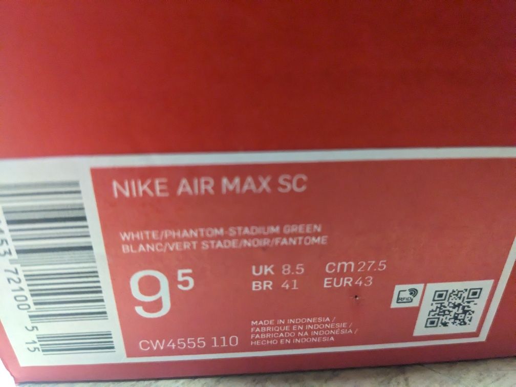 Кросівки чоловічі  Nike AIR MAX SC EU43 оригінал 
EU43/