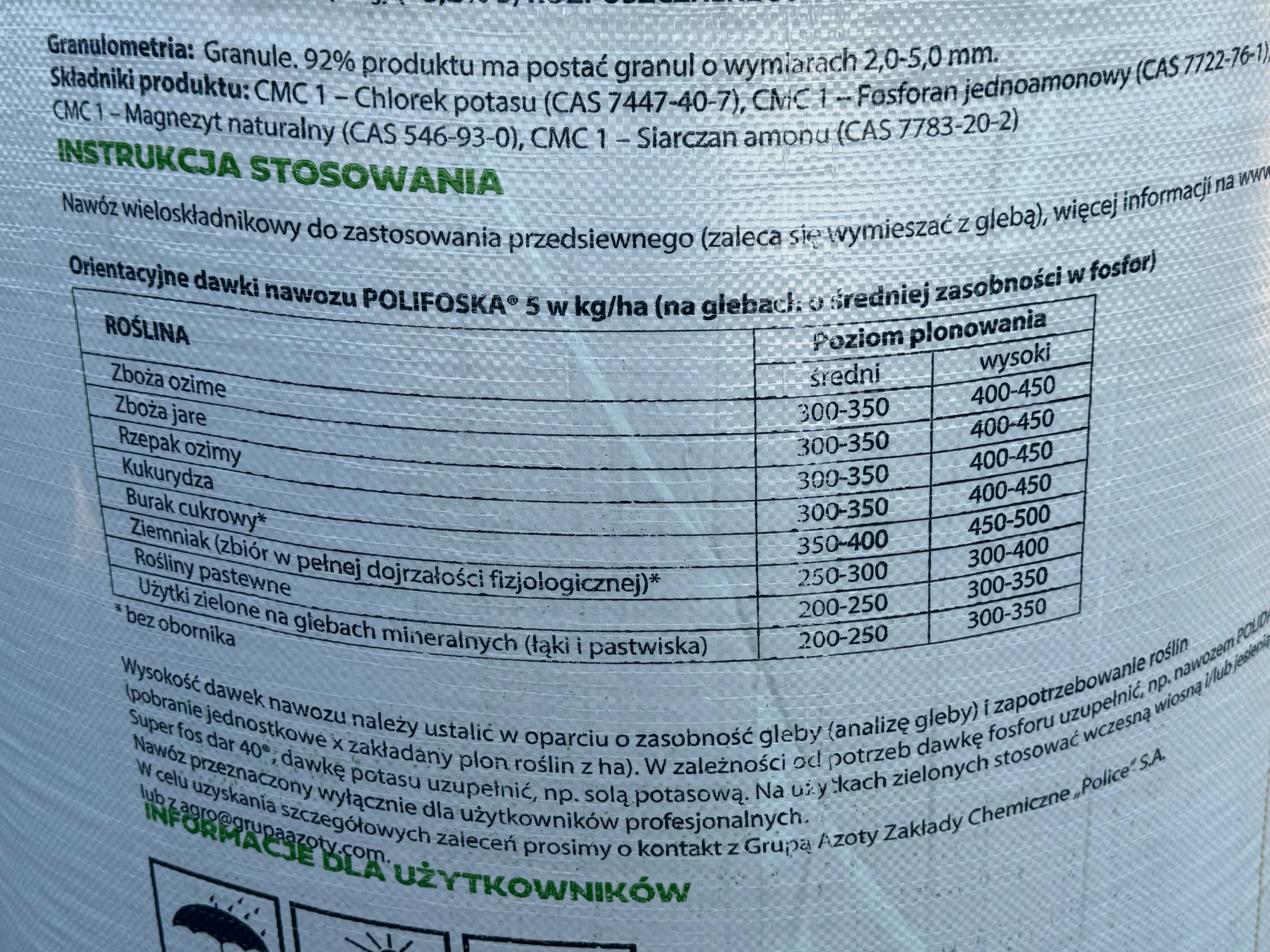 Polifoska 5 BB 500 kg
