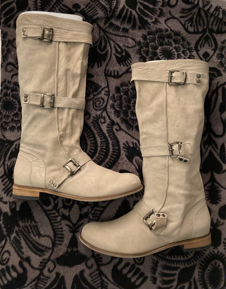 Buty skórzane typu „biker boots” rozm 37, Badura