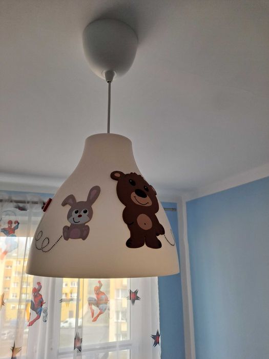 Żyrandol dziecięcy plus lampka