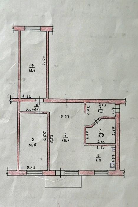 Центр 3-х кім кв вул. Київська 2 поверх цегла ремонт меблі