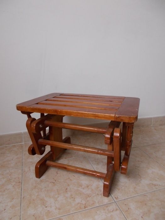 Cadeira Banco de Balanço Berço Madeira Original Qualidade Ortopedia