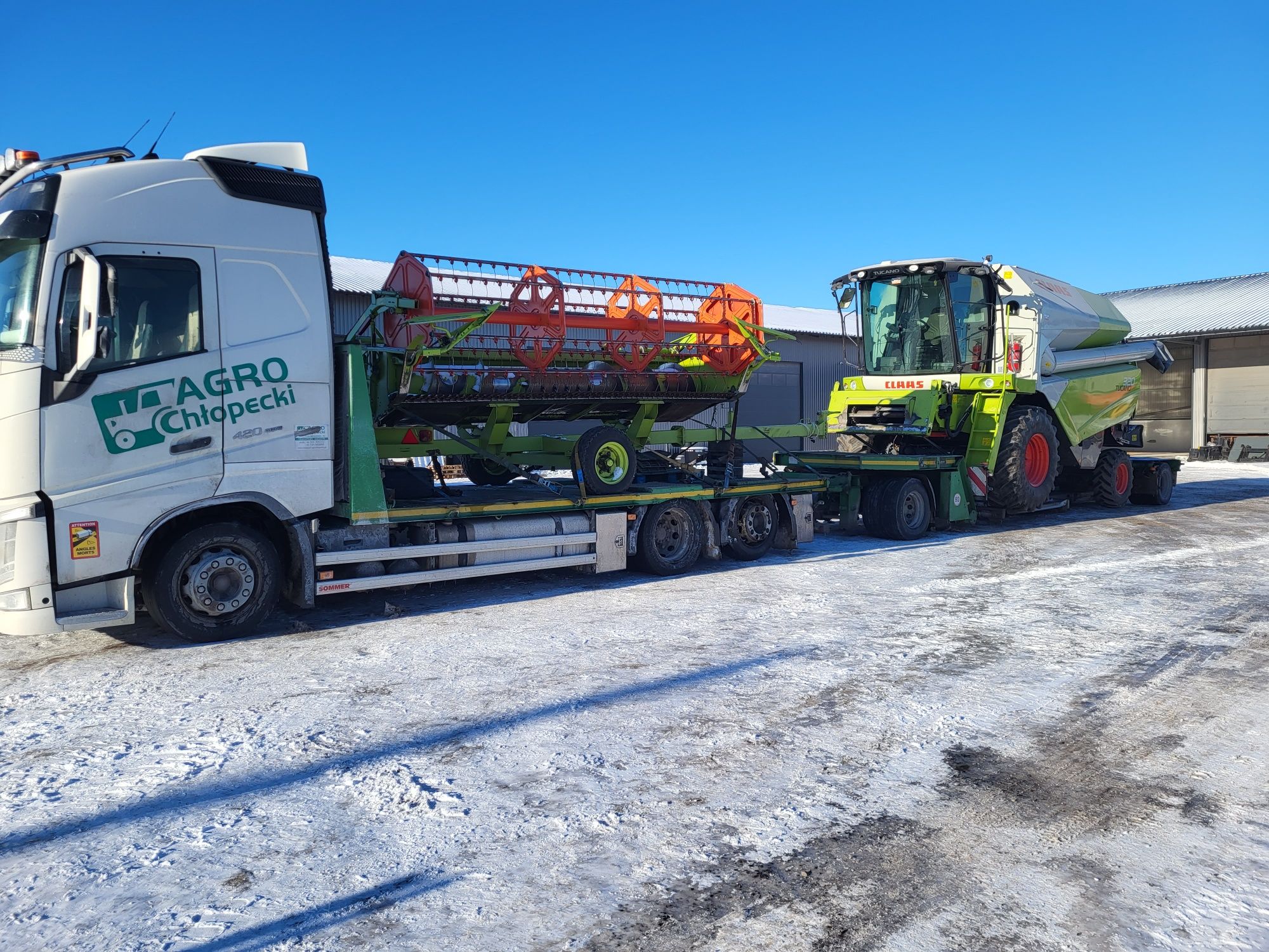 Transport claas tucano, avero 240, 160, 320,340,420,430,440,450,570