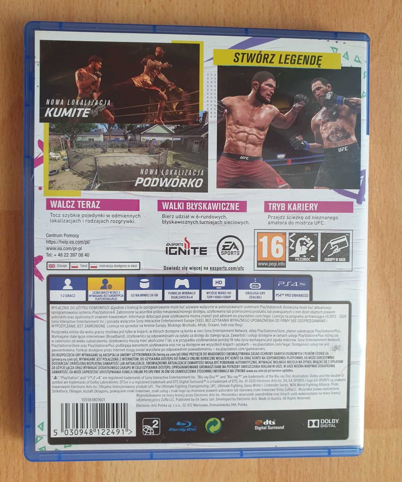 UFC 4 na PlayStation 4 PS4 wersja PL