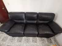 Conjunto de Sofás de Couro