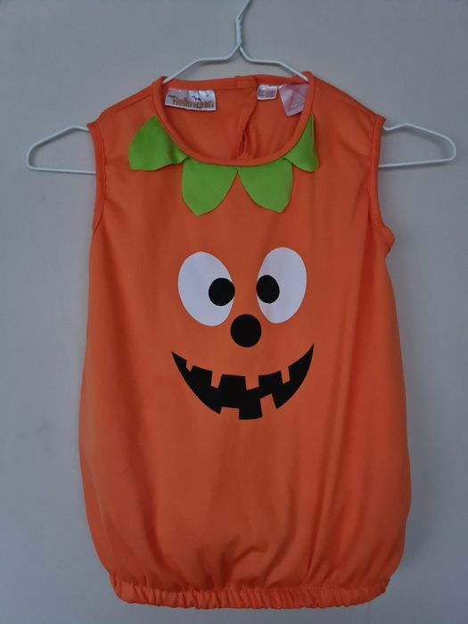 Karnawal bal przebierańców strój kamizelka dynia hallowen 2-4lata