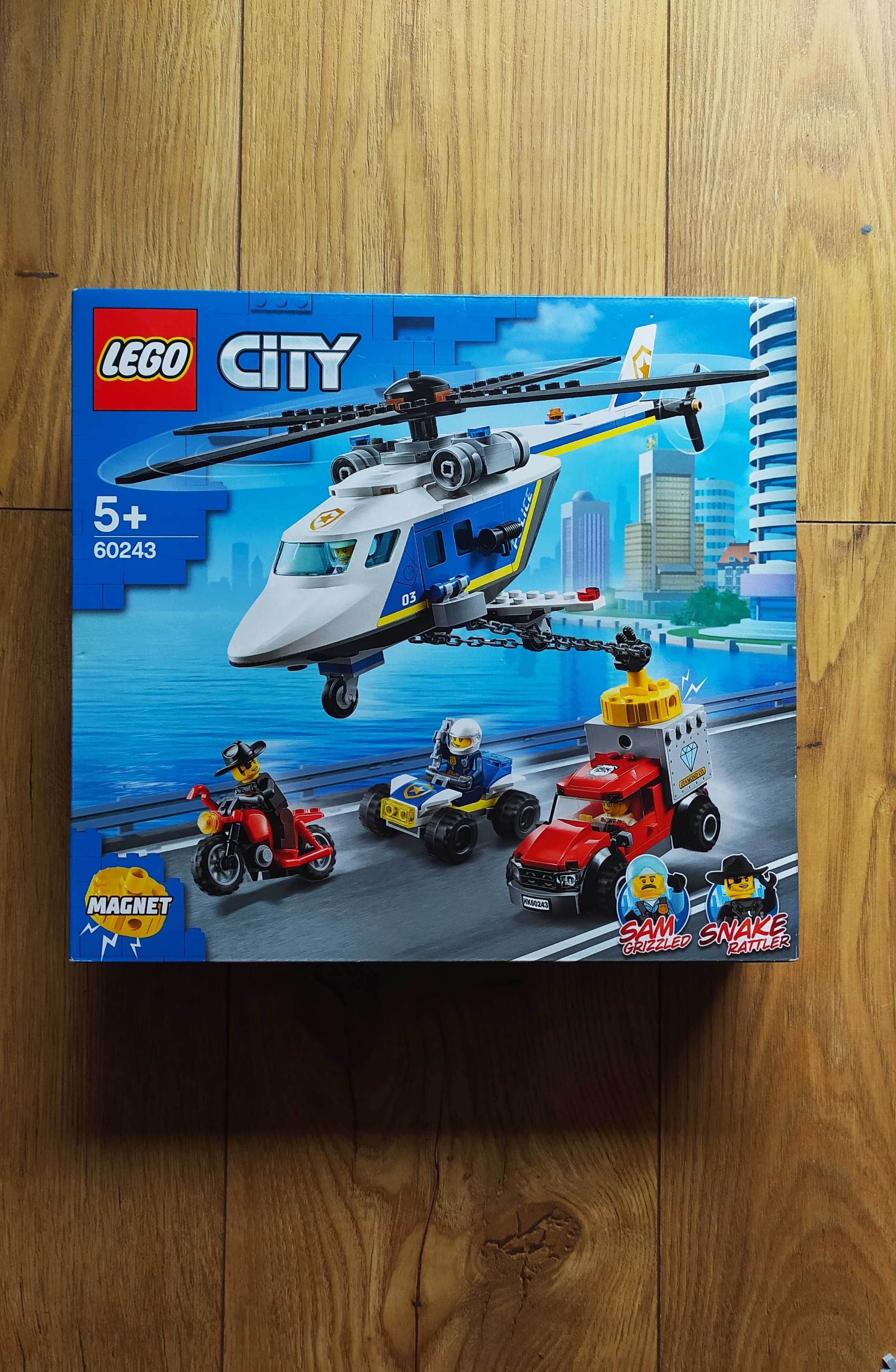 NOWE LEGO city 60243 Policyjny pościg helikopterem z magnesem