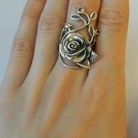 Кольцо серебро Роза размер 16-17-18-19-20