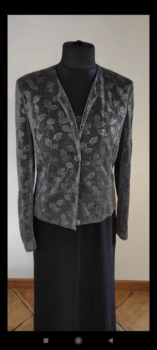 Elegancka sukienka maxi z marynarka