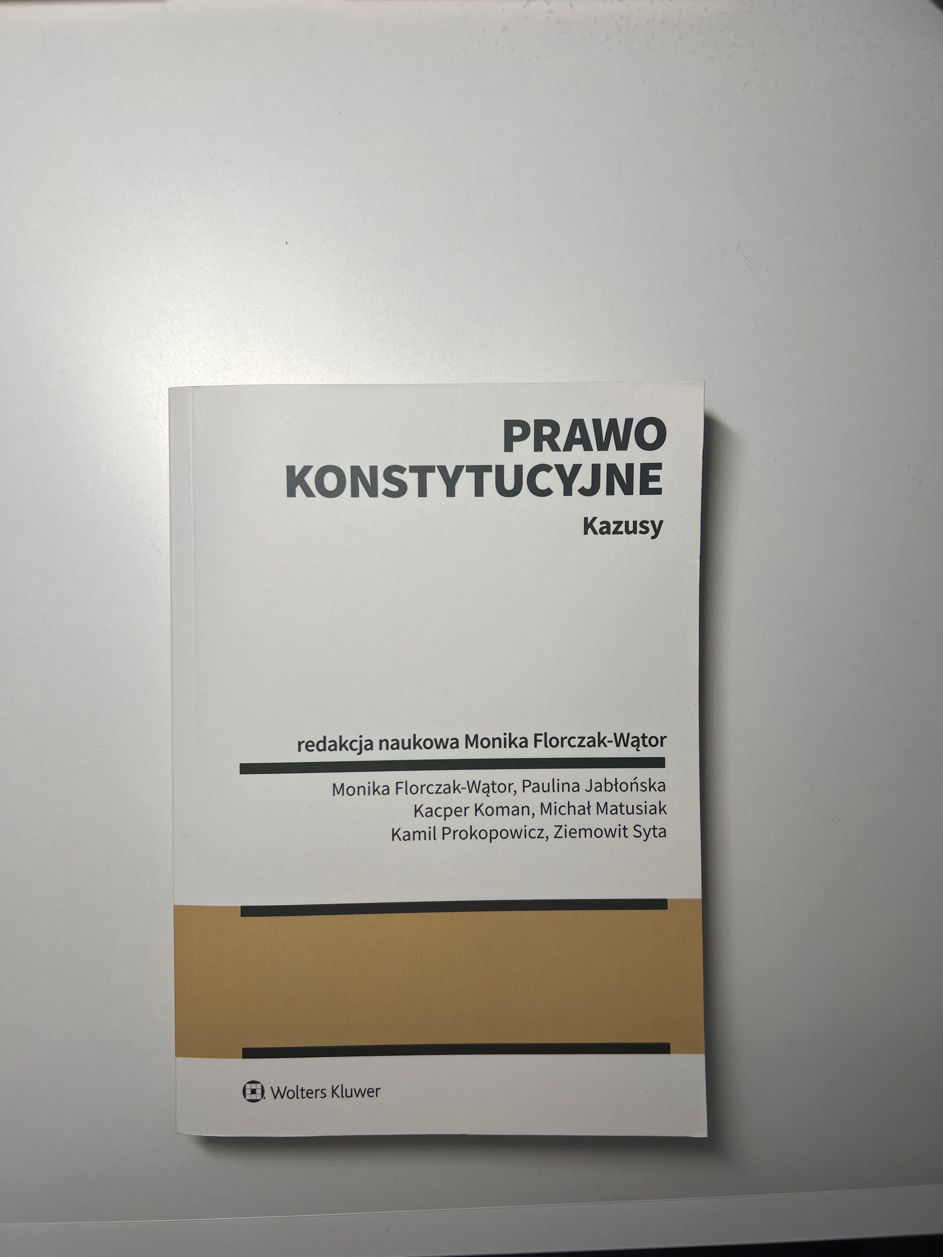 Książka prawo konstytucyjne Garlicki kazusy