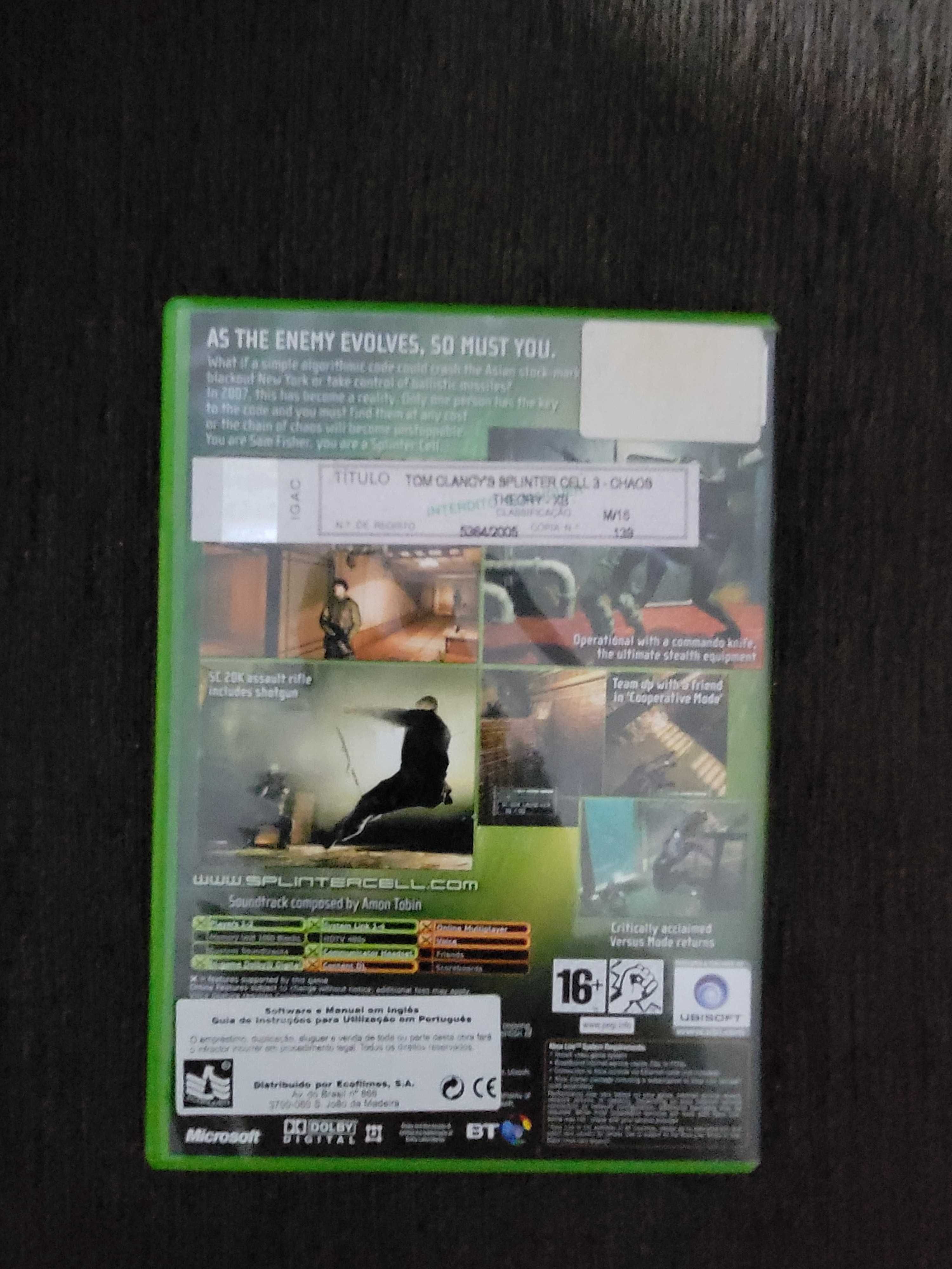 Splinter Cell " Chaos Theory", ps2 / xbox, xbox one