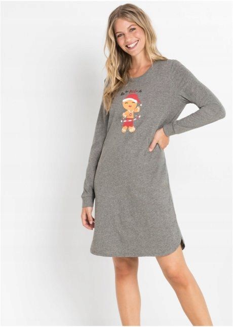 B.P.C koszulka nocna z nadrukiem świątecznym + woreczek ^36/38