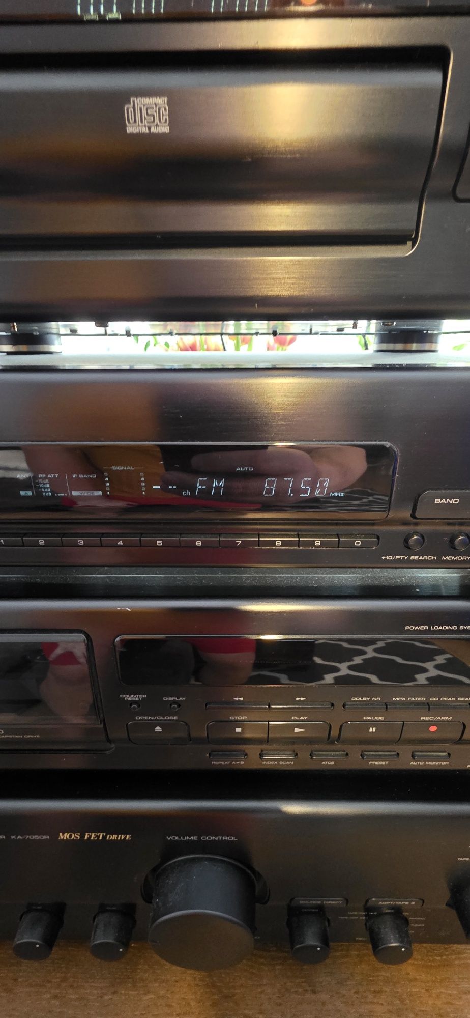 Wieża Kenwood najwyższy model KA-7050R, DP-7050, KT-6050, plus piloty