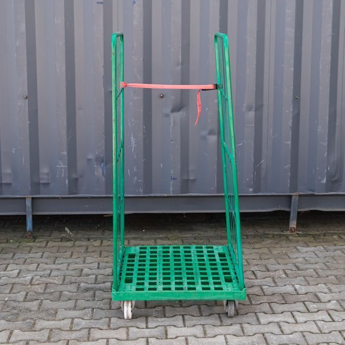 Rollkontener (rollcage, rollbox) wózek siatkowy transportowy zielony