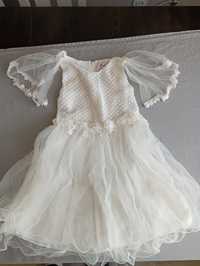 Sukienka tiulowa kremowa 134/140 Pretty baby