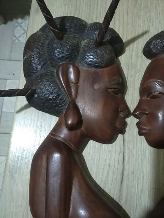 Барельеф из африки ручная работа железное дерево