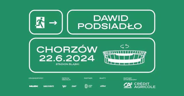 Bilety x4 Dawid Podsiadło sobota, 22 czerwca 2024 Chorzów płyta